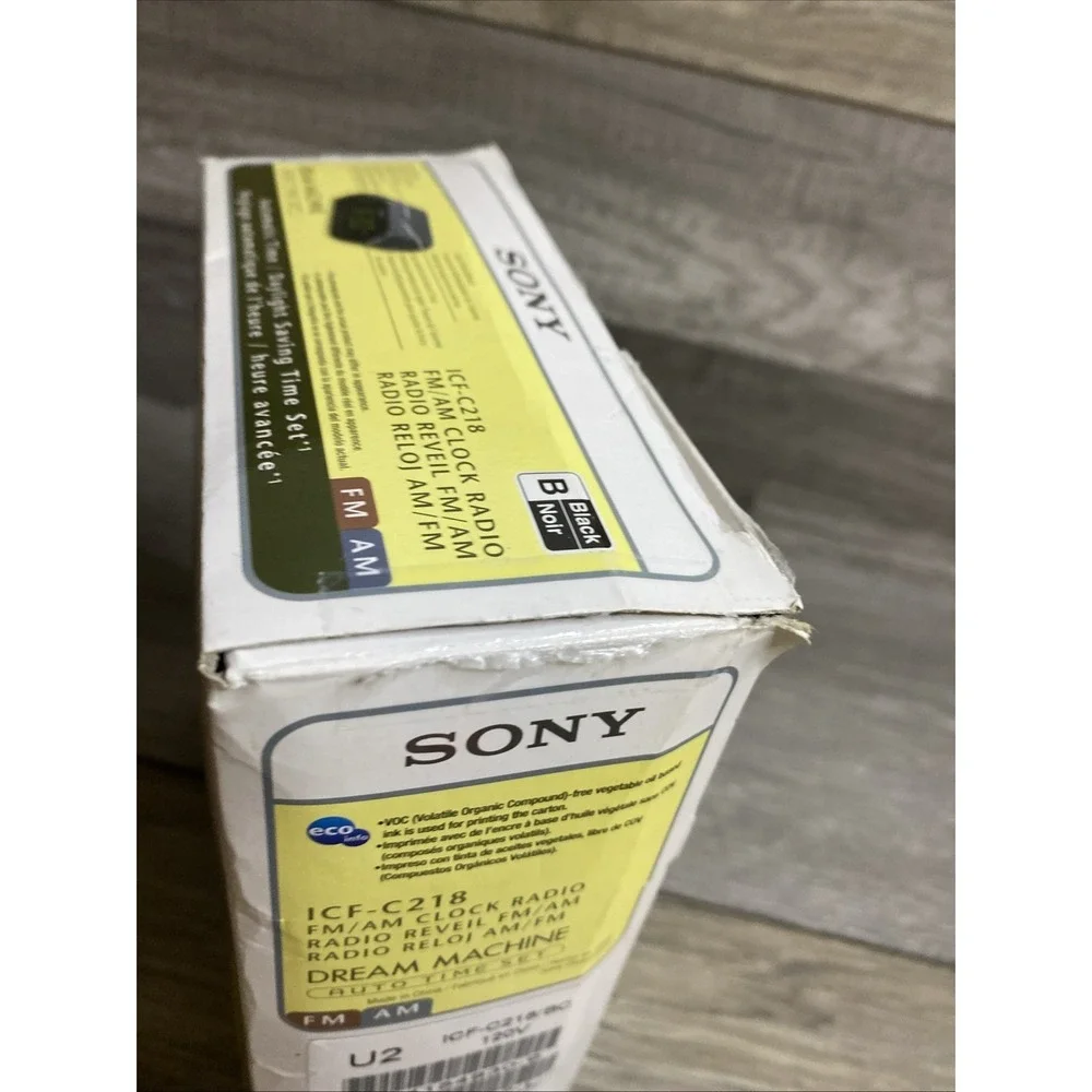 Sony ICF-C218 FM/AM Clock Radio Dream Machine NEW Open Box